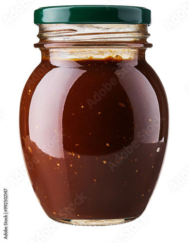 Homemade Korean Soybean Paste isolated on transparent background photo