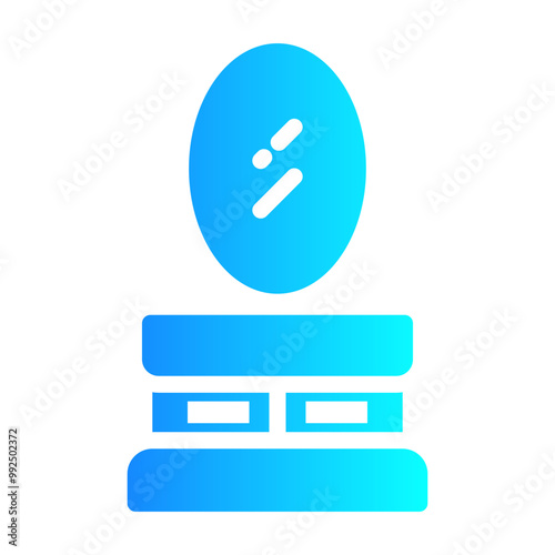 vanity mirror Gradient icon