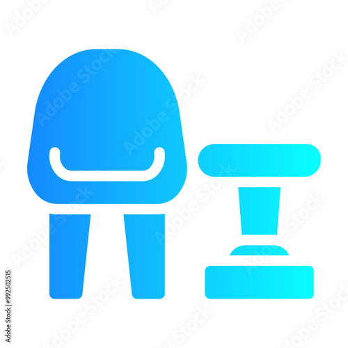 Lounge chairs Gradient icon