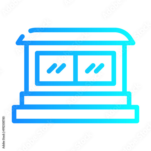 sideboard Line Gradient Icon