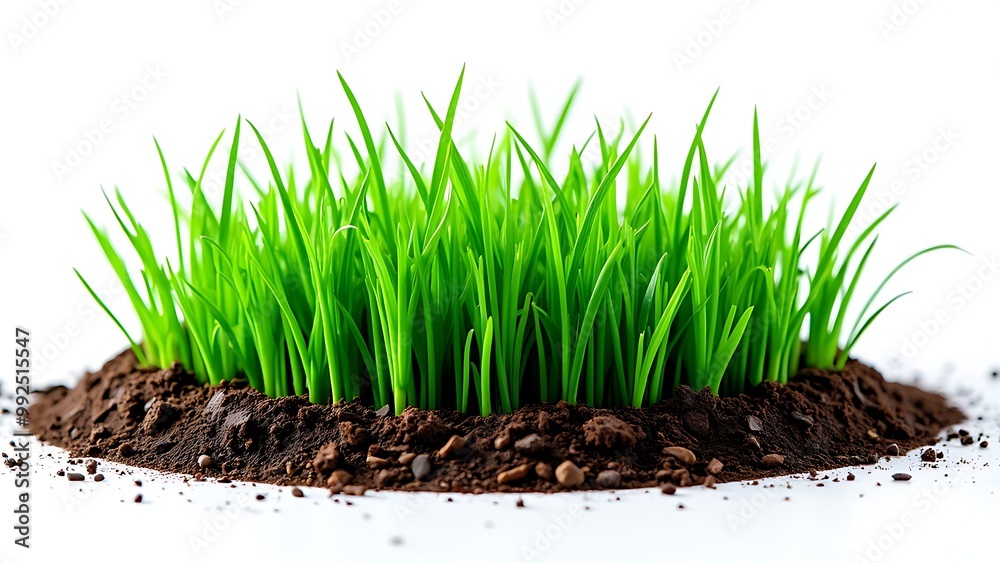 Qreen grass isolated on white background Qreen grass isolated on white background