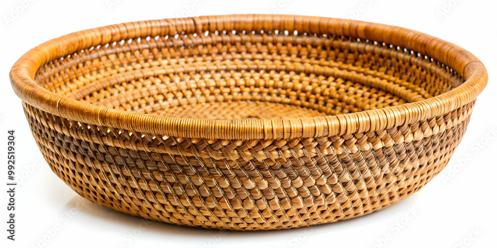 Rattan basket with intricate weave design, perfect for storing fruits, vegetables, or small items, rattan, basket Rattan basket with intricate weave design, perfect for storing fruits, vegetables, or small items, rattan, basket