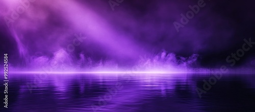 Purple Fog and Light on Water