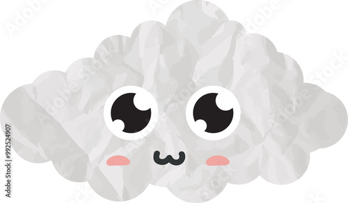 cute cloud paper art