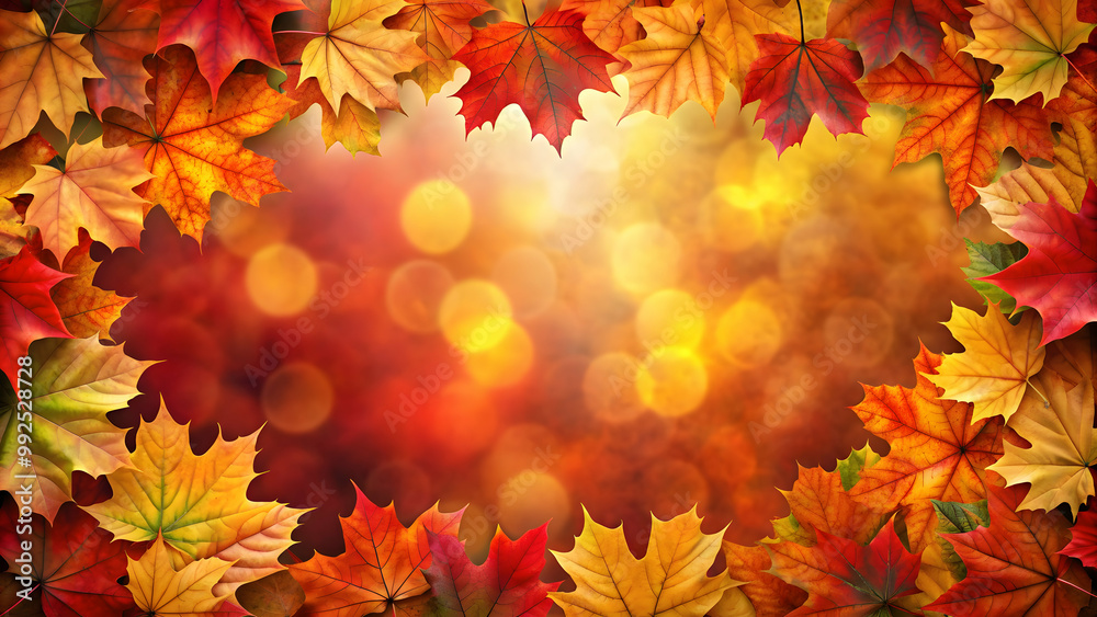 Autumn leaves background with vibrant shades of red, orange, and yellow , fall, foliage, nature, seasonal, colorful, textured Autumn leaves background with vibrant shades of red, orange, and yellow , fall, foliage, nature, seasonal, colorful, textured