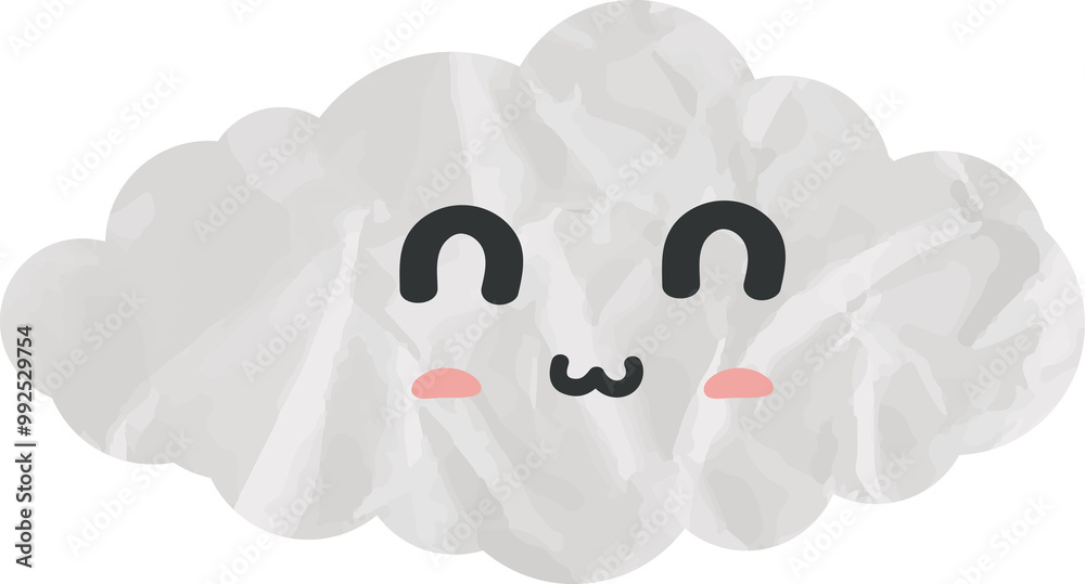 cute cloud paper art