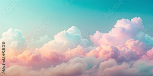 Minimalist pastel background design created by clouds in the sky, clouds, sky, minimalist, pastel, background, design, airy