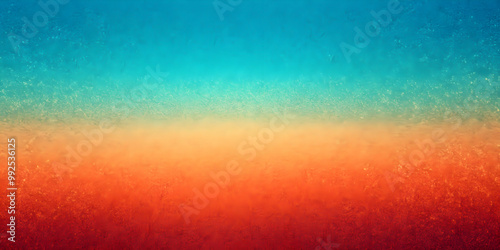 Grainy gradient background with teal, orange, red, and blue retro noise texture for summer banner design, grainy, gradient, background