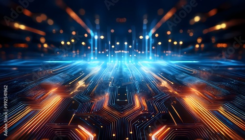 futuristic dynamic high-tech background