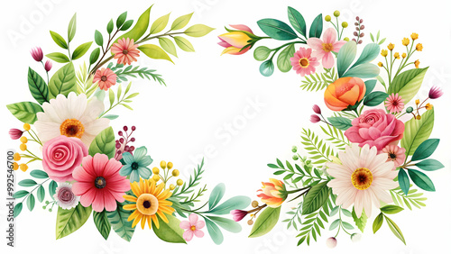 floral design featuring flowers and leaves on a white background, floral,design, flowers, leaves, foliage, botanical, organic