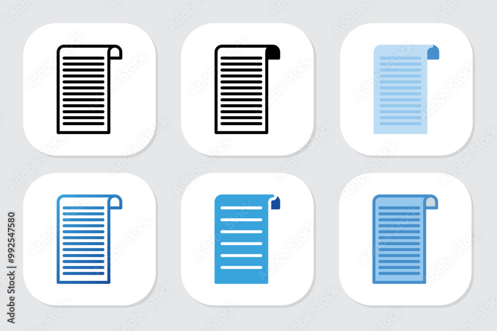 paragraph icons with various design styles paragraph icons with various design styles