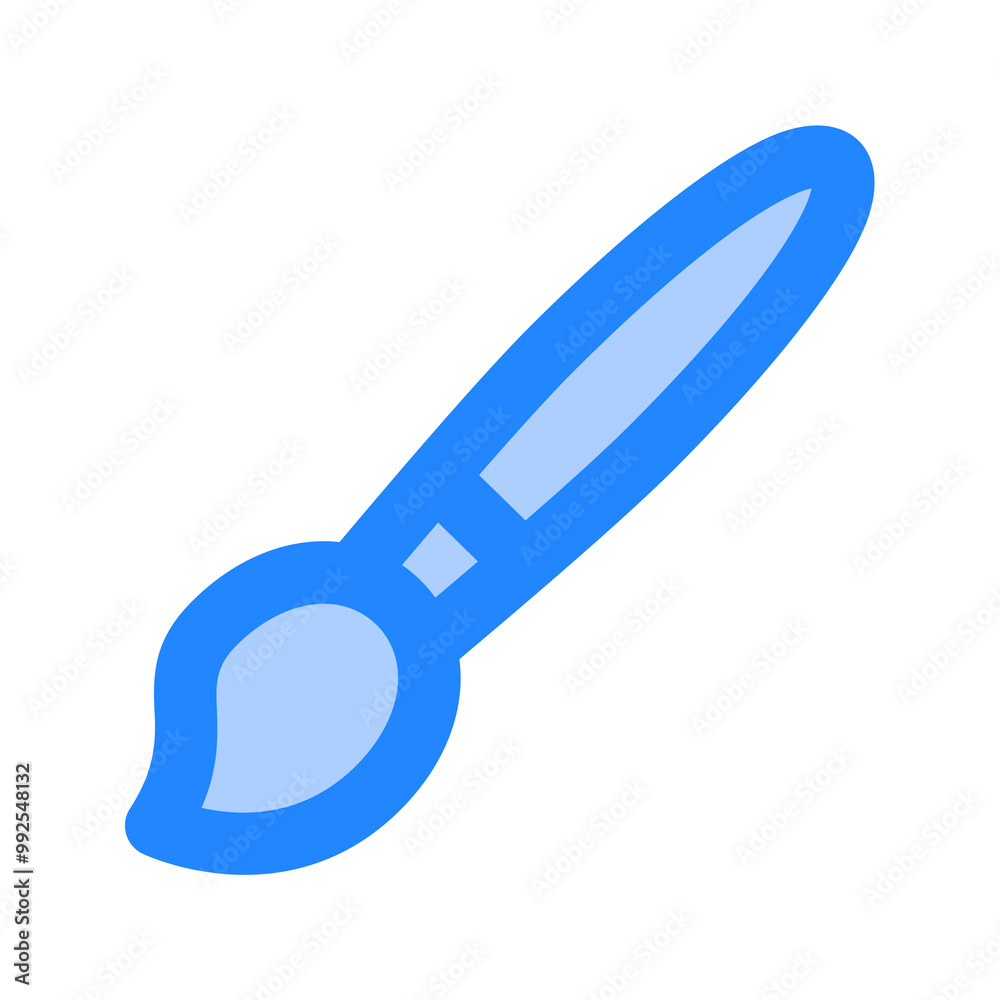 Brush icon. brush, paint brush, draw, painting, artist, art, ink, paint, canvas, tool. Vector icon illustration