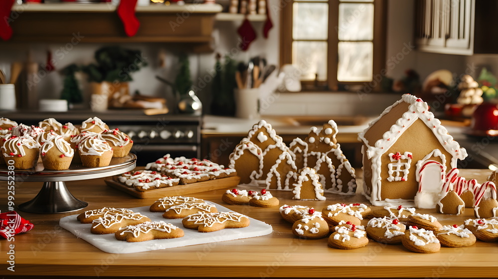 Family Holiday Baking Session Together Family Holiday Baking Session Together