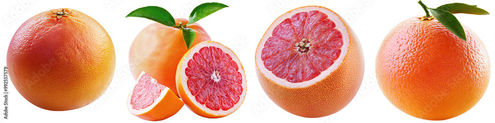 Grapefruit, white isolate background Grapefruit, white isolate background