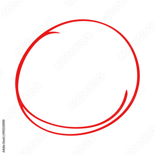 red circle frame