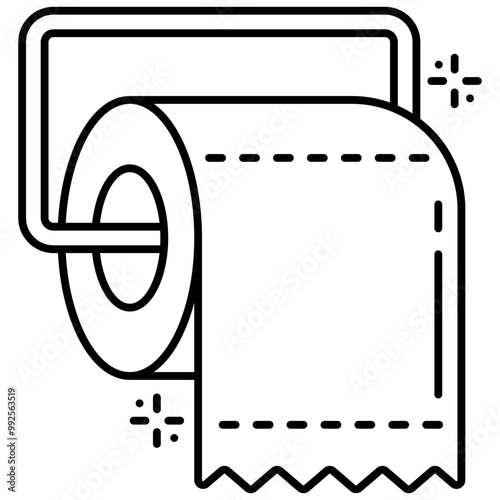 Toilet Paper Icon