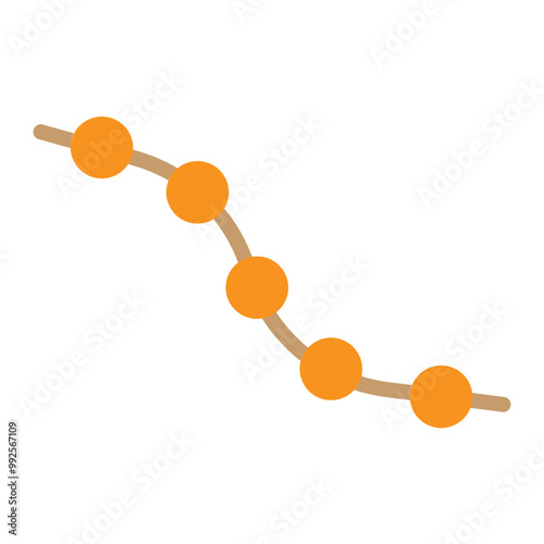 Beads Vector Flat Icon Design