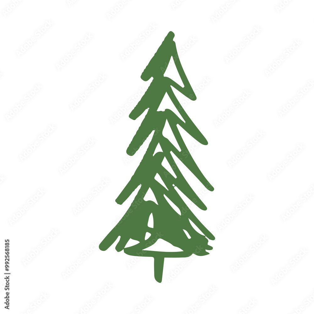 Obraz premium green christmas tree