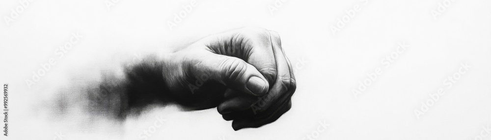 Fototapeta premium Monochrome Monochromatic Palette Foreshortening