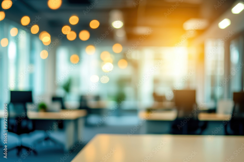 Abstract blurred office interior room. blurry working space with defocused effect. use for background or backdrop in business concept Abstract blurred office interior room. blurry working space with defocused effect. use for background or backdrop in business concept