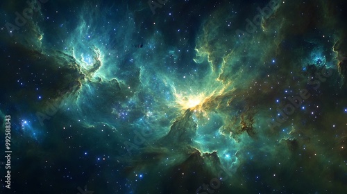 Bright Star Clusters in Swirling Blue
