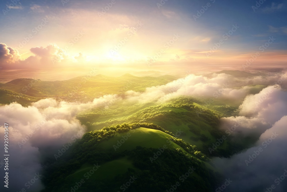Landscape Atmospheric Birds Eye View Landscape Atmospheric Birds Eye View