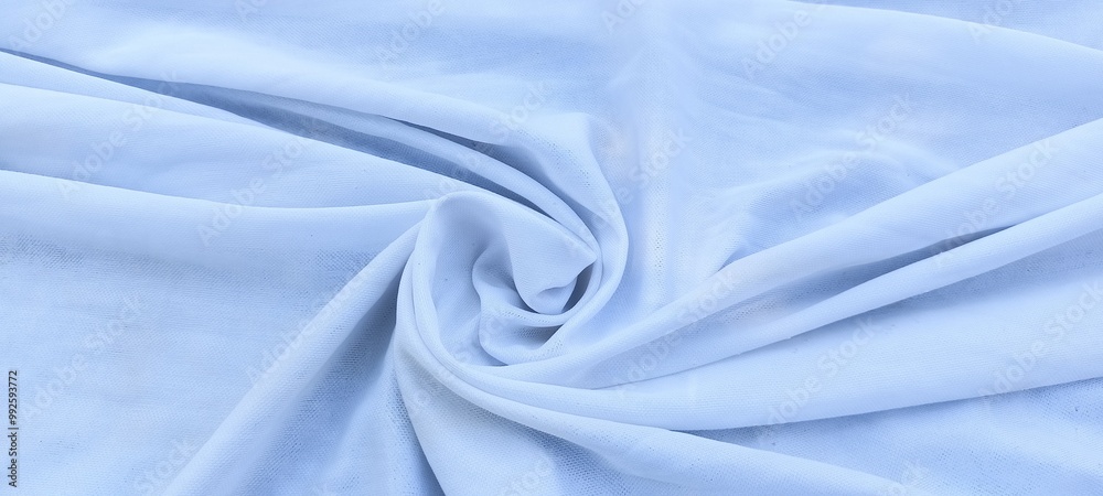 Fototapeta premium waves on a unique white chiffon fabric