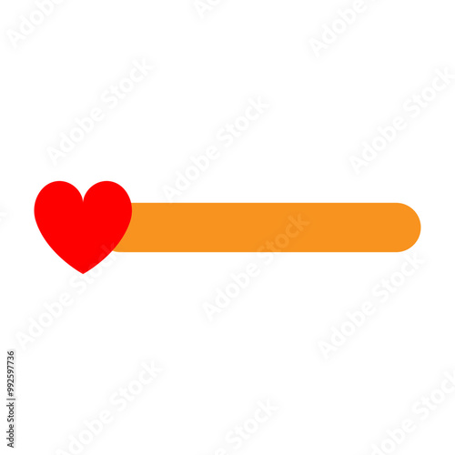 Health Bar Vector Flat Icon Design