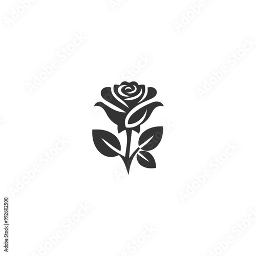 illustration of a red rose