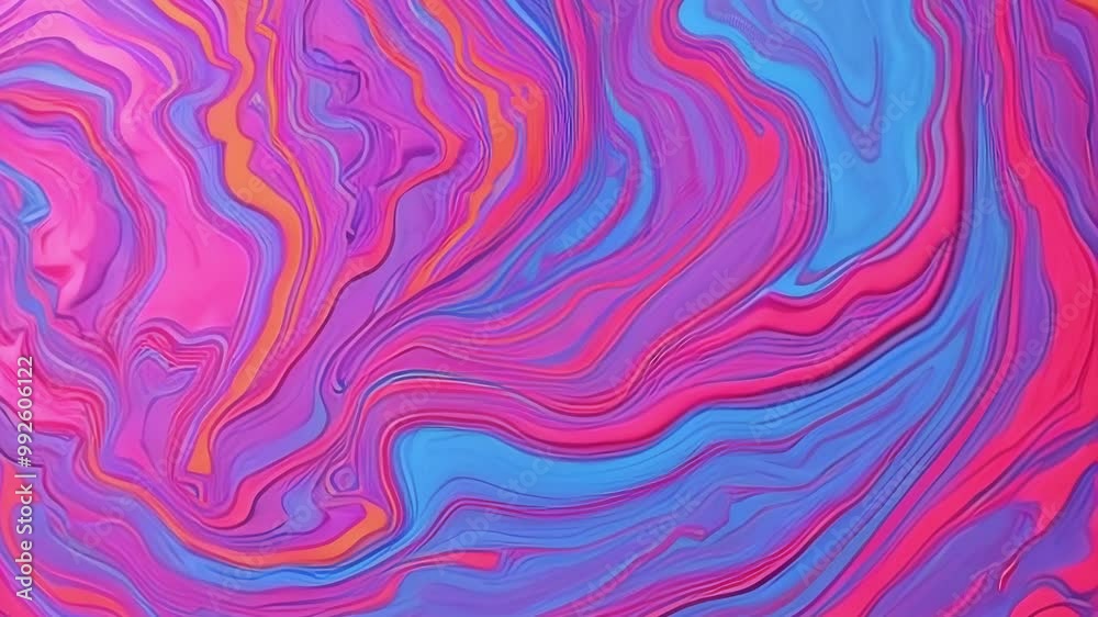 Multicolored paint streams overlap to create a painterly contrast of light tones, emphasizing the plasticity and dynamism of the material Multicolored paint streams overlap to create a painterly contrast of light tones, emphasizing the plasticity and dynamism of the material