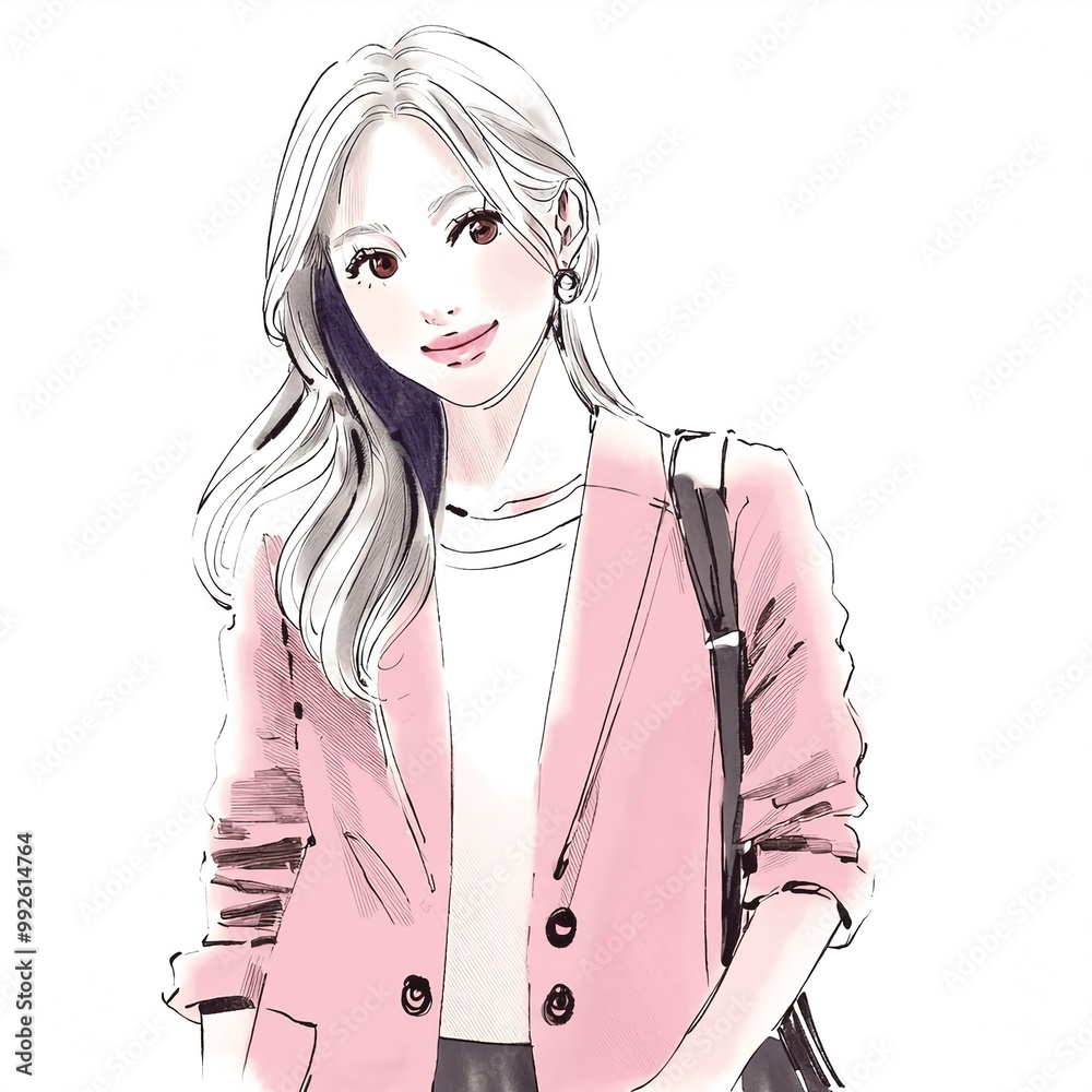 女性・女の子の人物人物イラスト素材 女性・女の子の人物人物イラスト素材