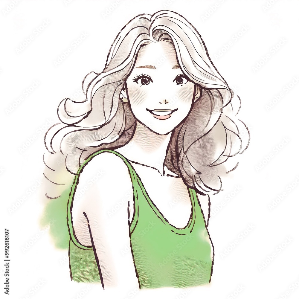 女性・女の子のイラスト素材 女性・女の子のイラスト素材