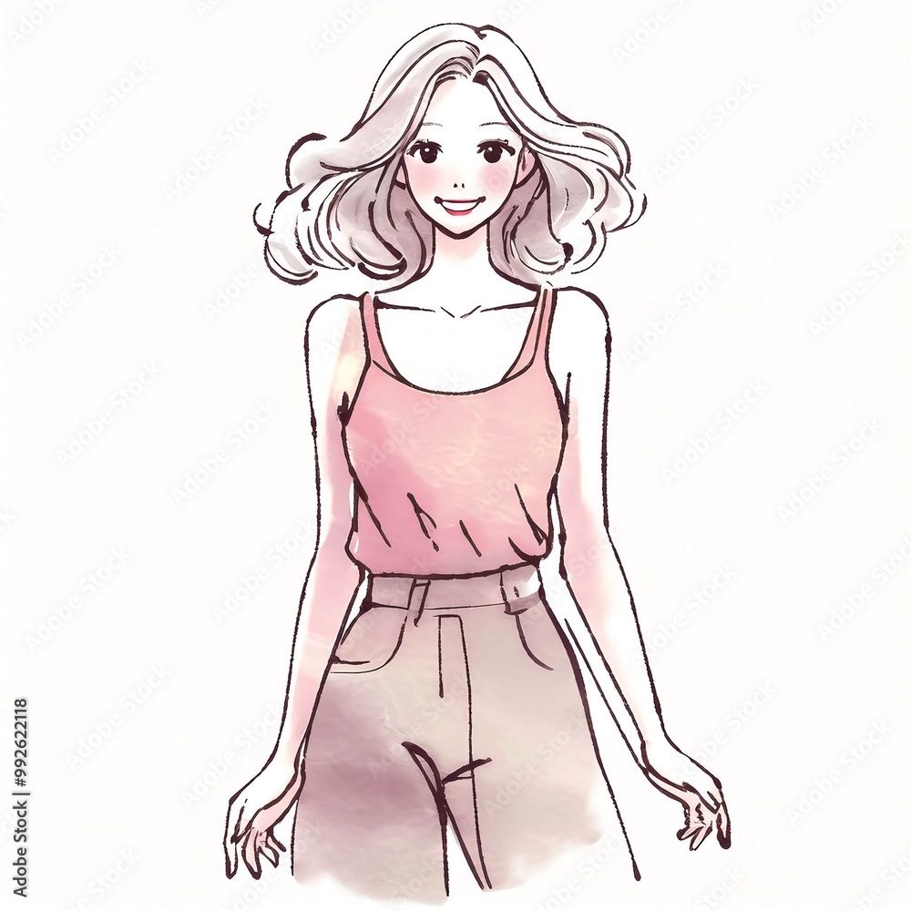 女性・女の子のイラスト素材 女性・女の子のイラスト素材