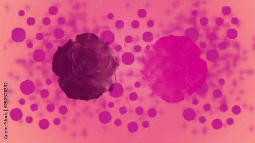 Pink Roses Abstract Tone Pink Background Video Pink Roses Abstract Tone Pink Background Video
