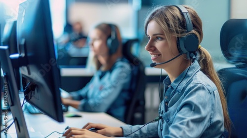 . IT support technician assisting a user at their desk