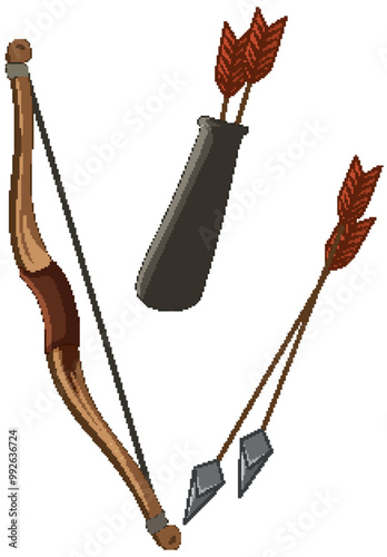 Archery Equipment Illustration