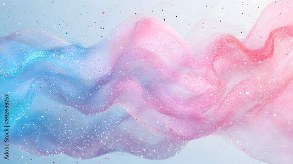 Fototapeta premium Shimmering Pastel Pink Particles