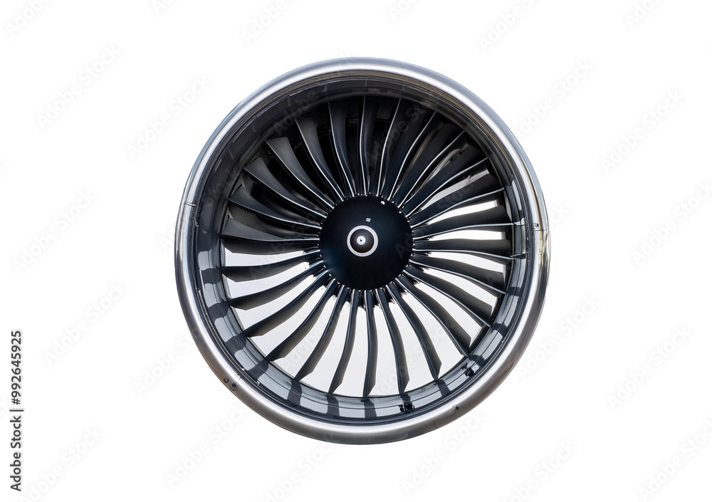 Jet engine for airplanes Isolated on transparent or white background Jet engine for airplanes Isolated on transparent or white background