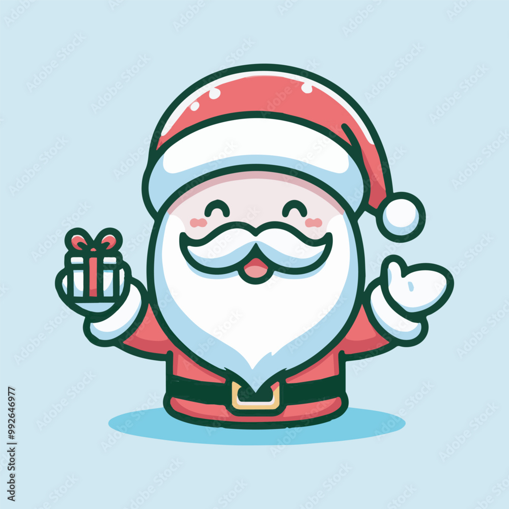 SANTA CLAUSE ICON ON SIMPLE CHRISTMAS SANTA CLAUSE ICON ON SIMPLE CHRISTMAS