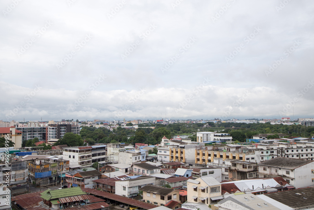 Smaller city surrounded by nature Smaller city surrounded by nature