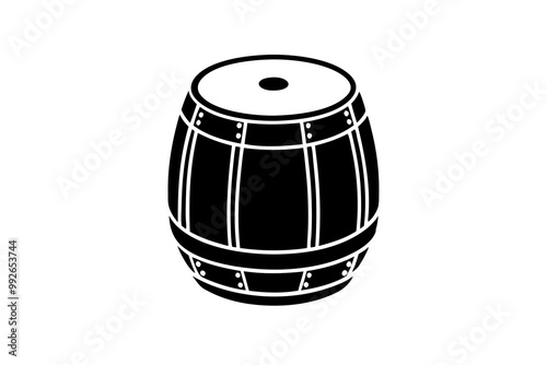 Beer Cask ale Distilled beverage Keg Sake logo vector Icon