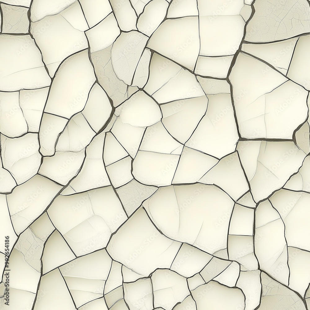 White Cracked Surface: Abstract Background Texture White Cracked Surface: Abstract Background Texture