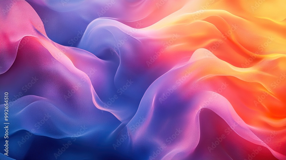 Fototapeta premium Abstract Wavy Gradient Background