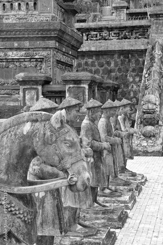 Guardians at the Khai Dinh Tomb, Vietnam