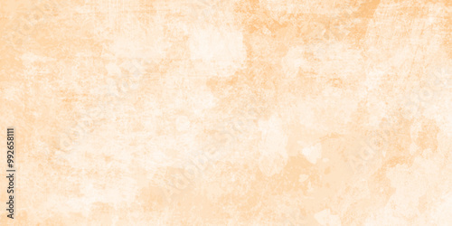 Pattern surface soft polished abstract vintage cracked spray stone rough grunge textures, white and orange watercolor old wall texture background shine bright light and glow template empty space.