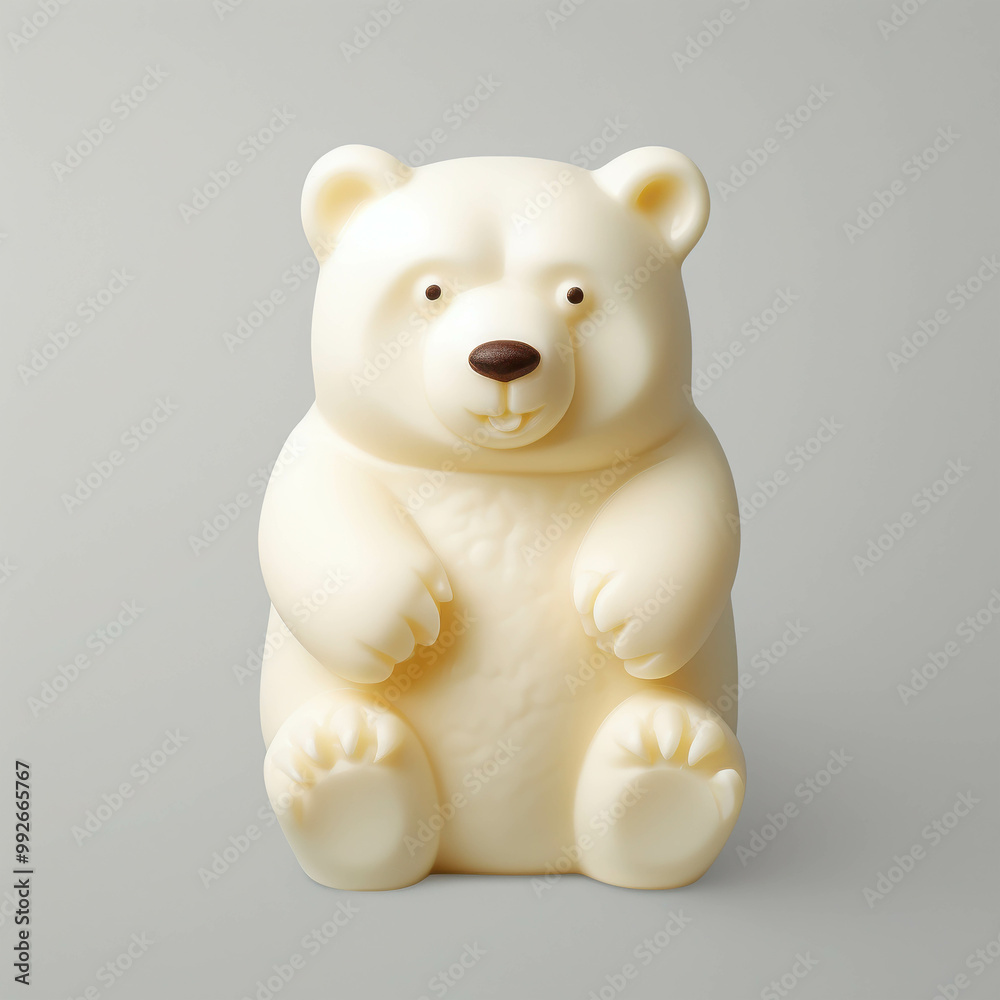 Cute Cream Bear Figurine Decoration for Kids' Room Cute Cream Bear Figurine Decoration for Kids' Room