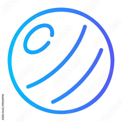 balance ball Line Gradient Icon