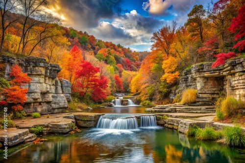 Discover the stunning scenery of Dogwood Canyon, showcasing nature’s autumn splendor, diverse wildlife, and tranquil photo