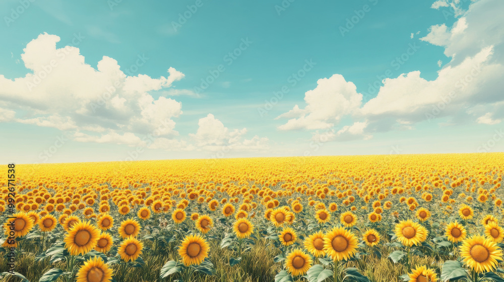 Obraz premium Sunflower bouquet in a rustic vase with a backdrop of a cozy, sunlit kitchen