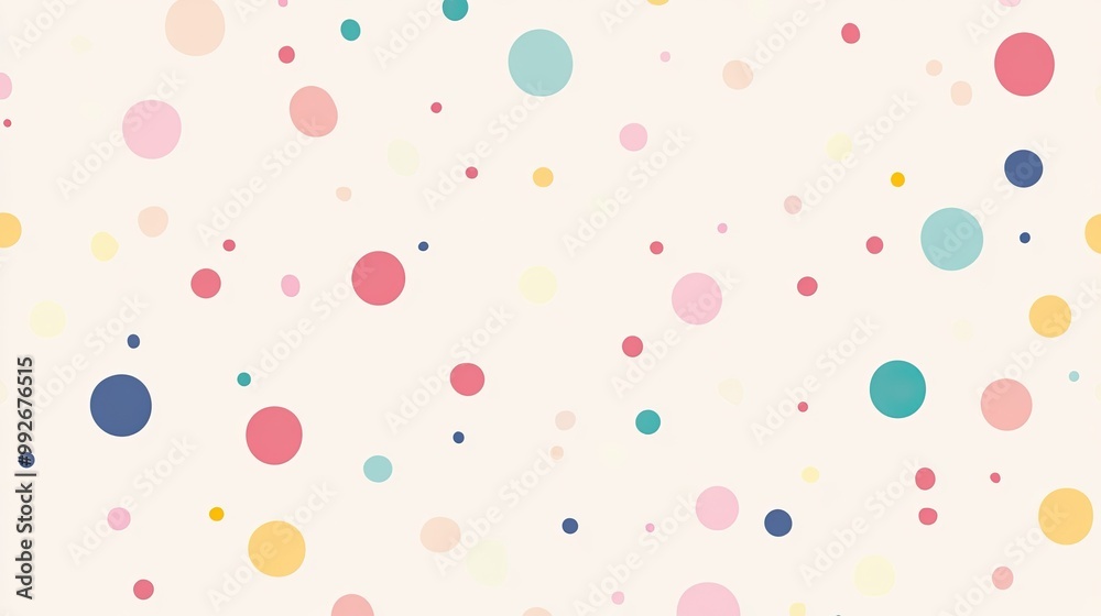 Abstract Background with Scattered Colorful Circles Abstract Background with Scattered Colorful Circles